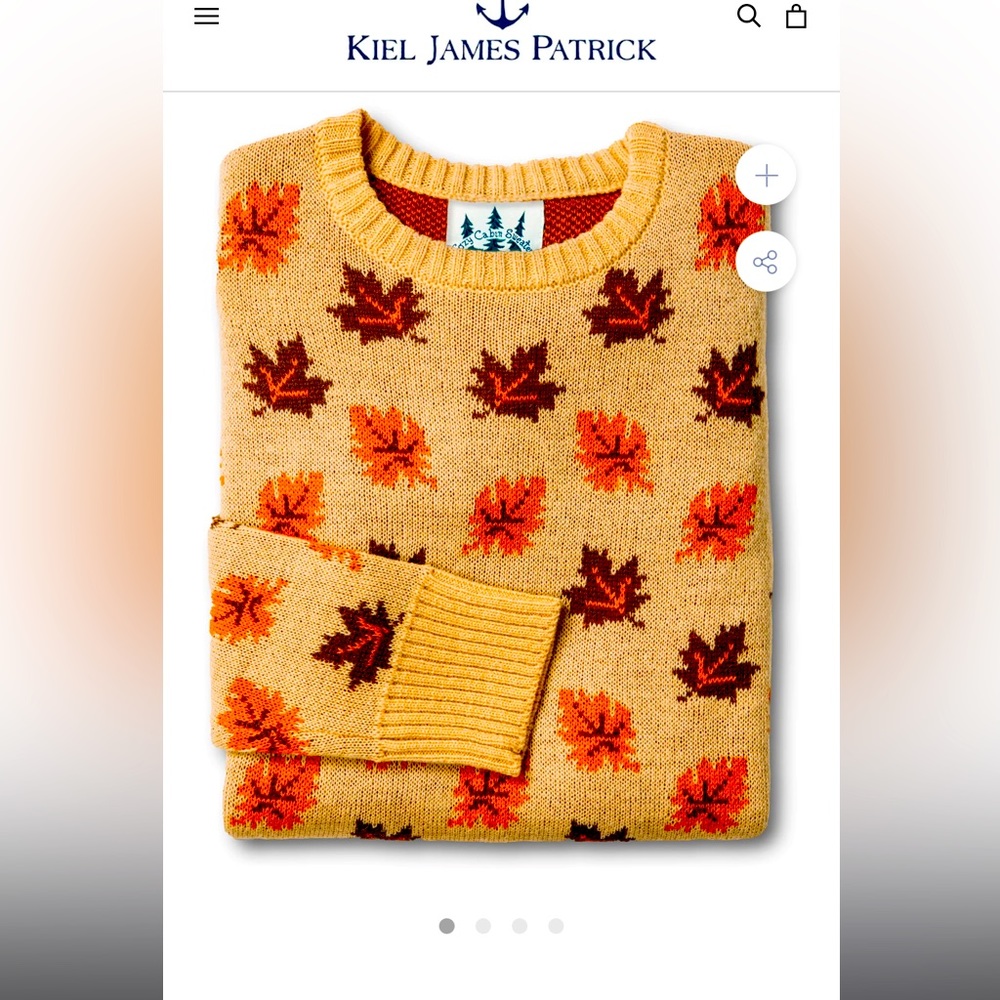 Kiel James Patrick Big Cozy Leaf Sweater